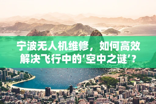 宁波无人机维修，如何高效解决飞行中的‘空中之谜’？