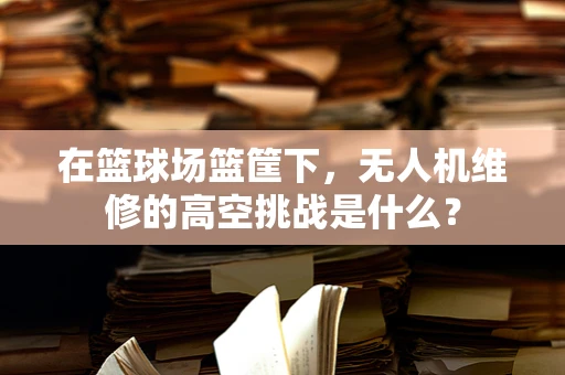 在篮球场篮筐下，无人机维修的高空挑战是什么？