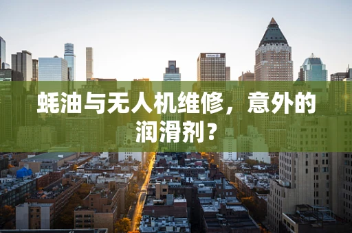 蚝油与无人机维修，意外的润滑剂？