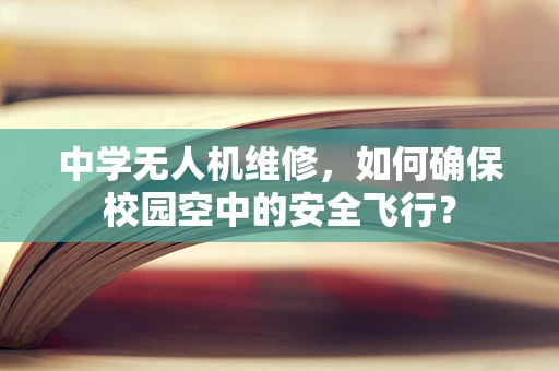 中学无人机维修，如何确保校园空中的安全飞行？