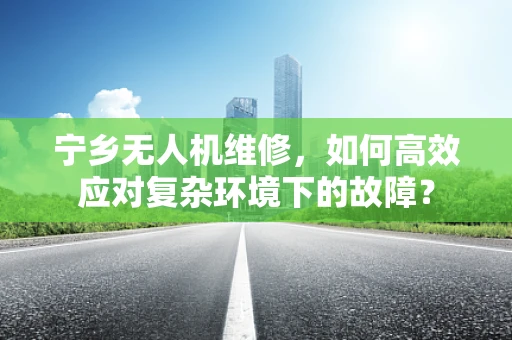 宁乡无人机维修，如何高效应对复杂环境下的故障？