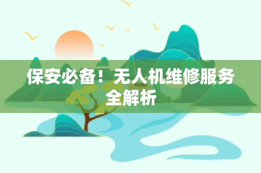 保安必备！无人机维修服务全解析