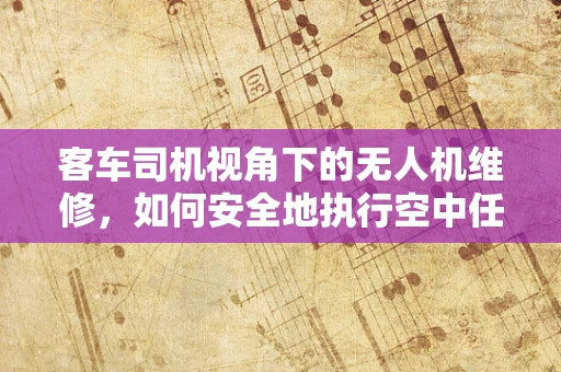 客车司机视角下的无人机维修，如何安全地执行空中任务？