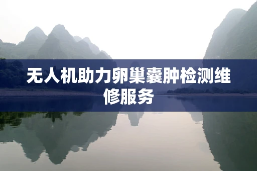 无人机助力卵巢囊肿检测维修服务