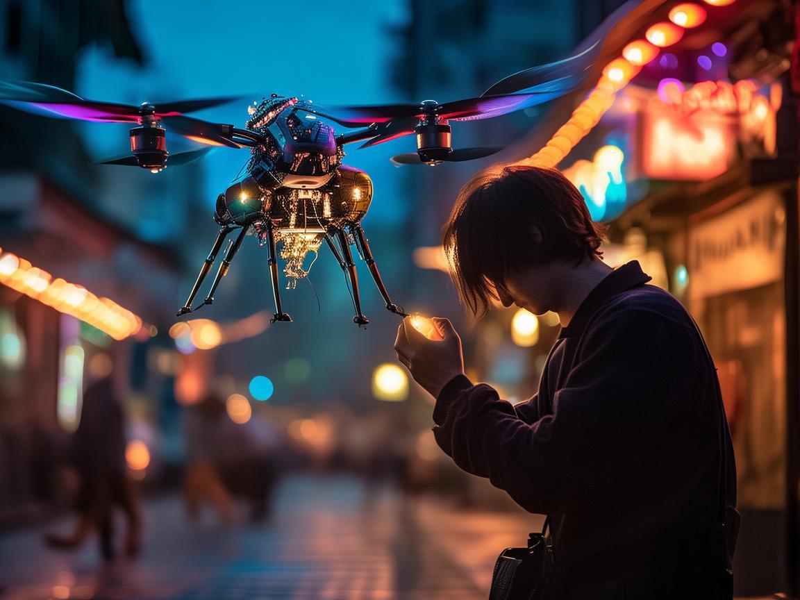 酒吧街无人机维修服务，为夜空中的精灵保驾护航