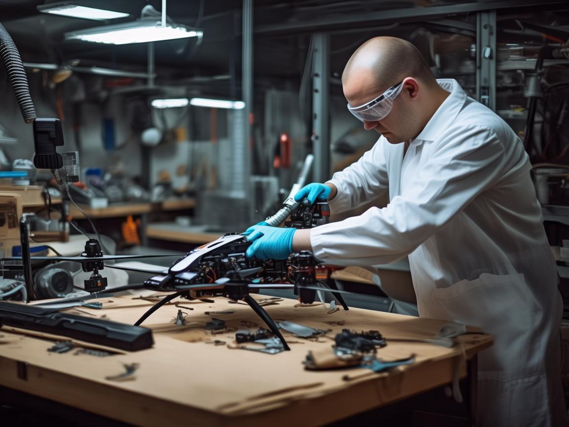 无人机维修，吸尘器也能派上用场？