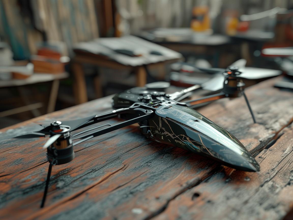 村道上的无人机维修保障