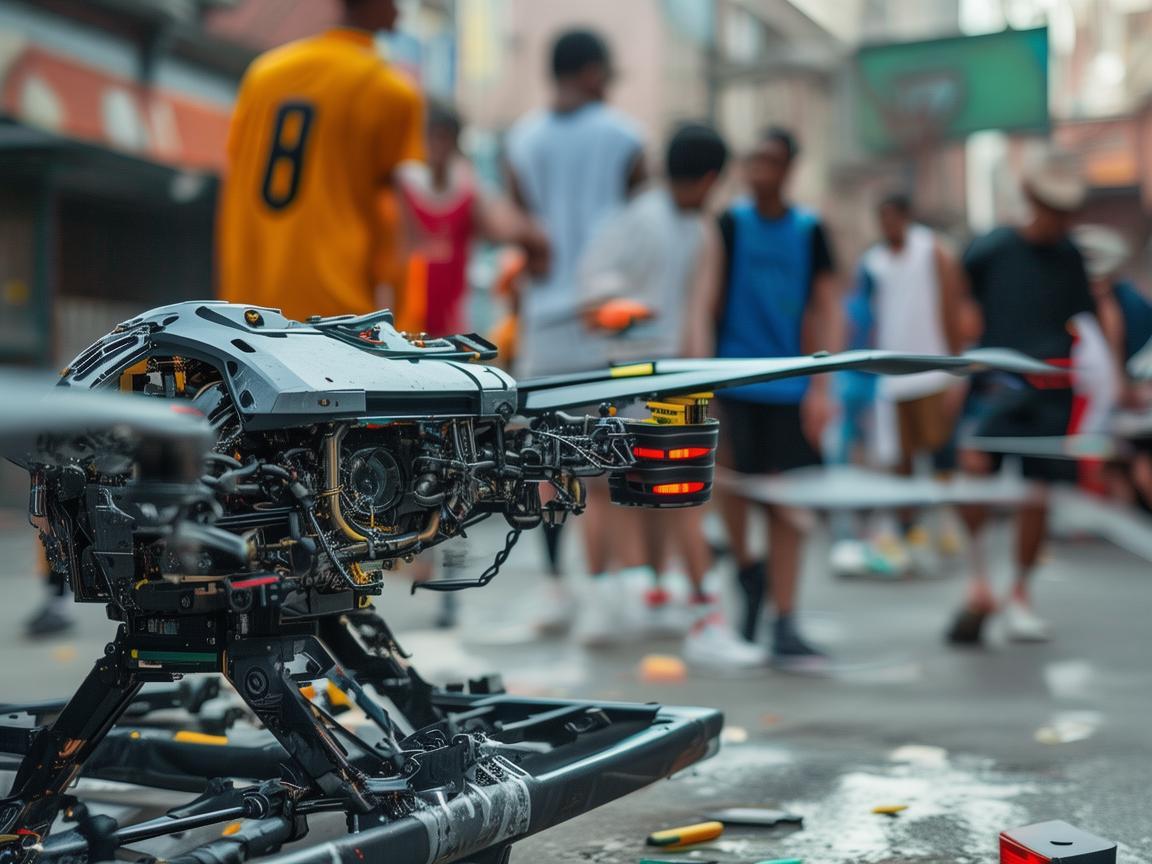 无人机维修助力街头篮球别样精彩