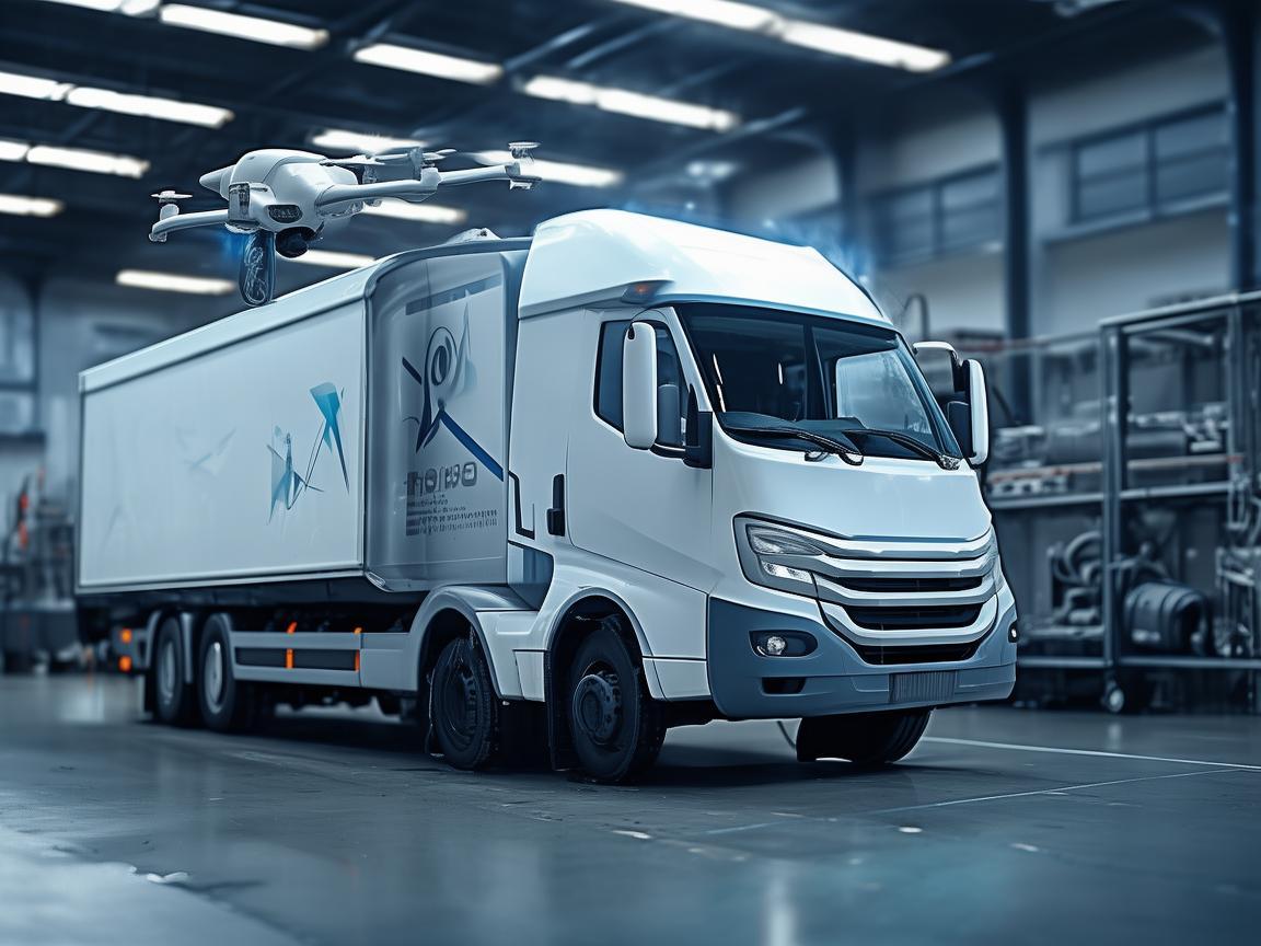 无人机助力医疗废物转运车维修服务