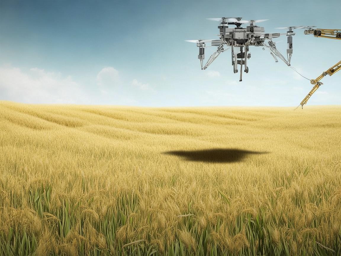 黍子田上的无人机维修守护